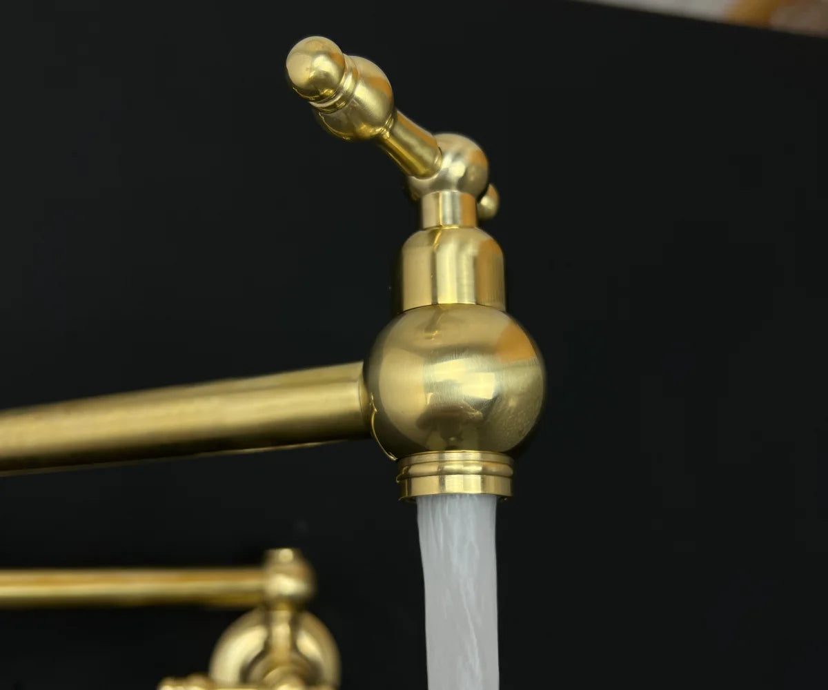 Brass Pot Filler with Lever Handle